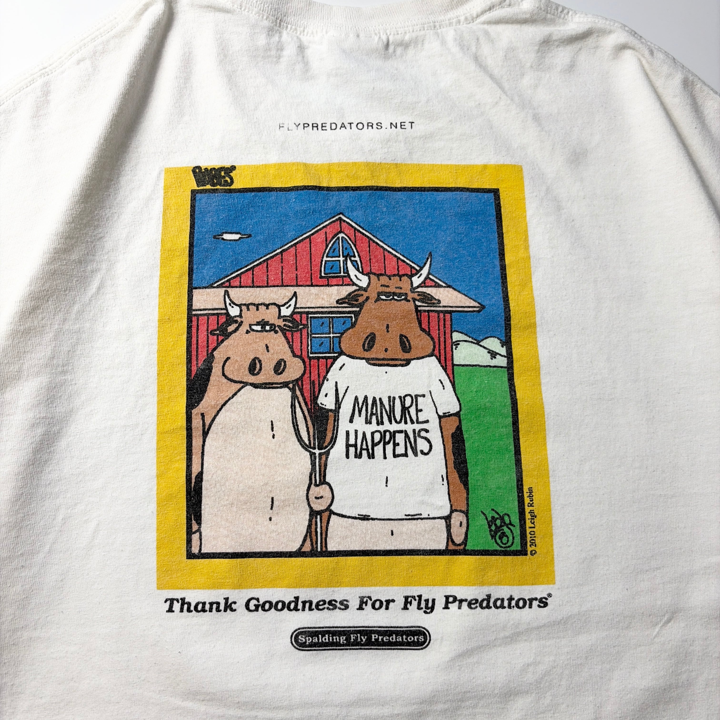 2000s Spalding Fly Predators Funny Back Print T-Shirt