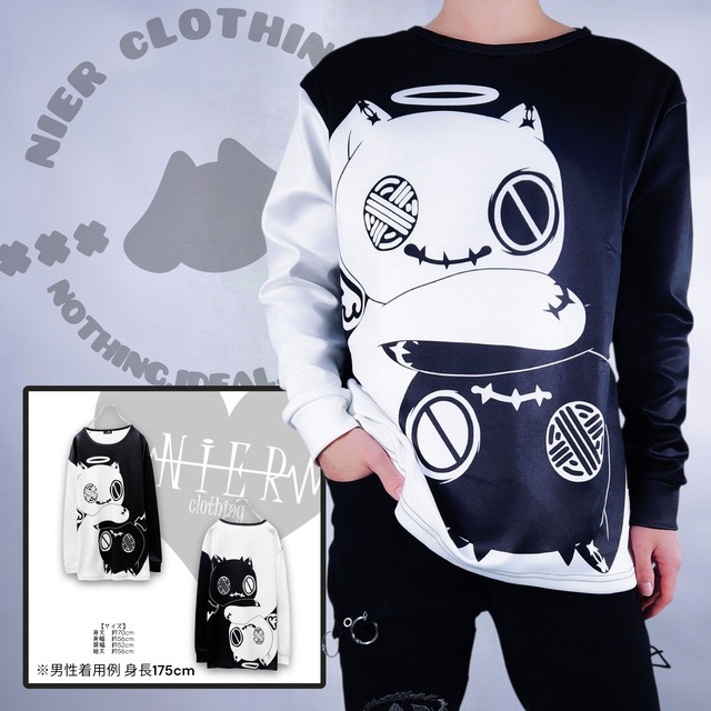 《先着39点MEGA SALE》内側フリース軽量プルオーバー【devil＆Angel】