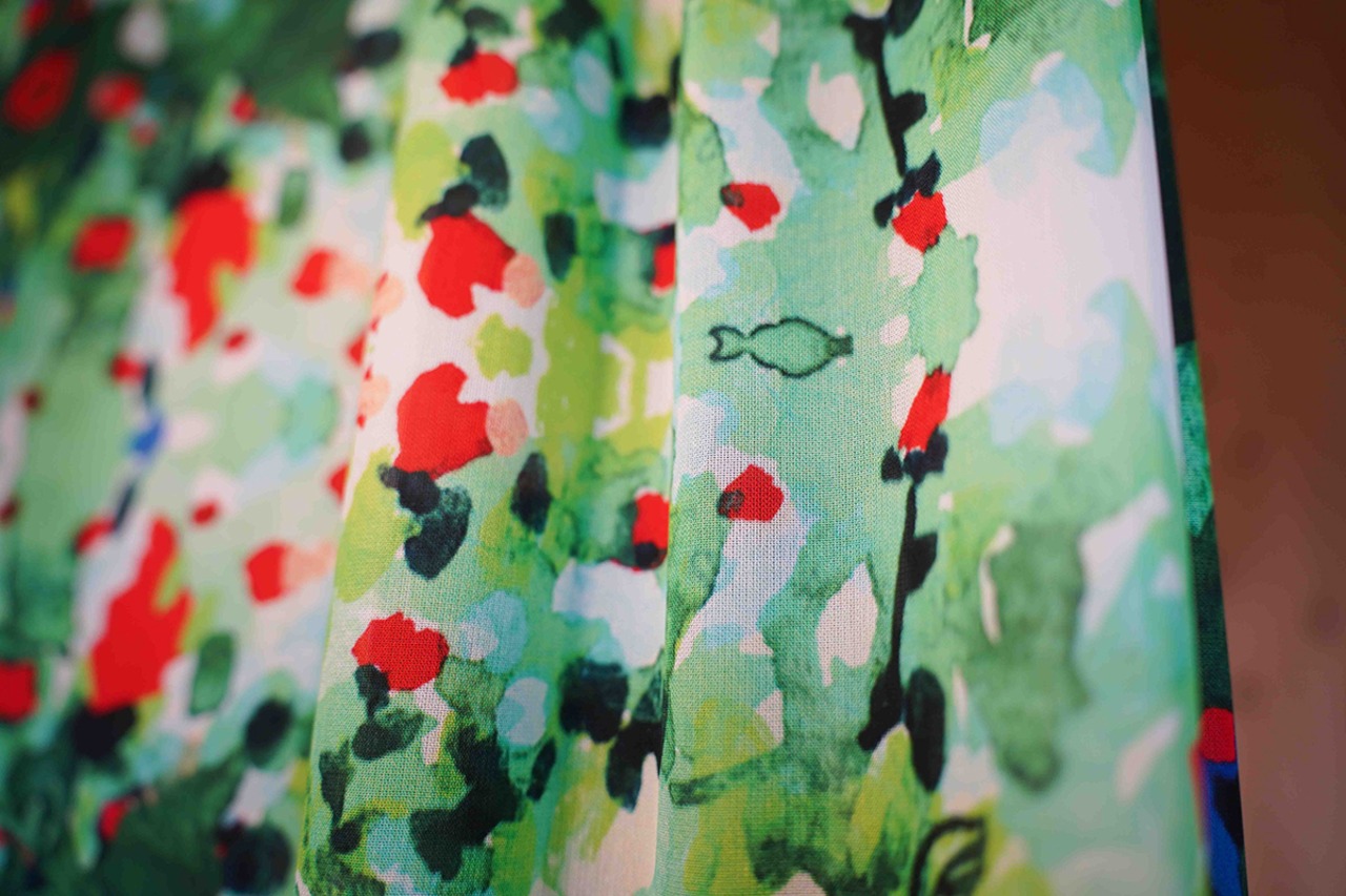 【生地_レーヨンシフォン】_ Rose Garden・画像5