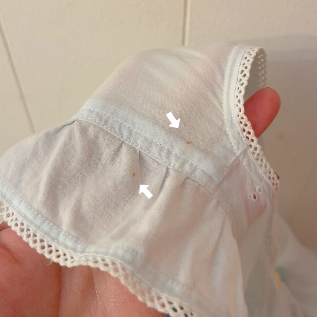 light blue sleeve less one-piece