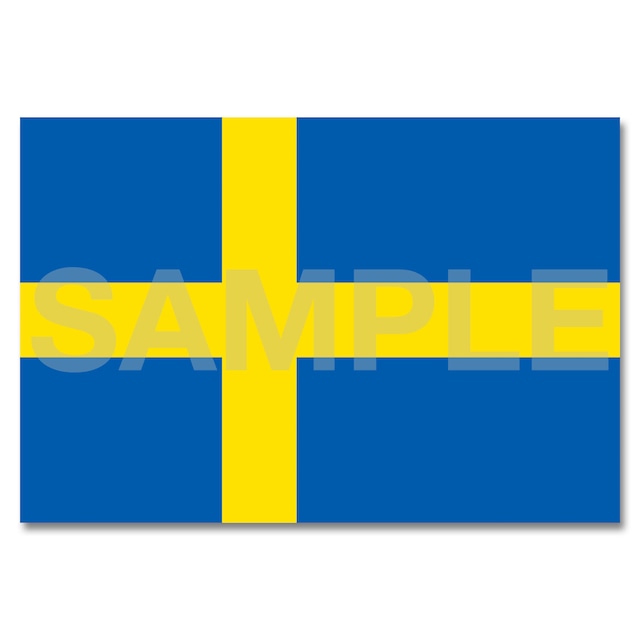 世界の国旗ポストカード ＜ヨーロッパ＞ スウェーデン王国 Flags of the world POST CARD ＜Europe＞ Kingdom of Sweden