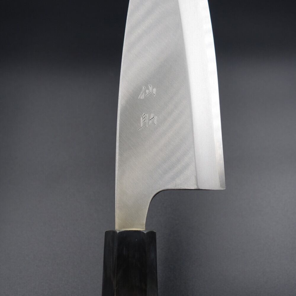 仙助 出刃包丁 180mm モリブデンバナジュウム鋼 水牛八角朴柄 | KEIJIN