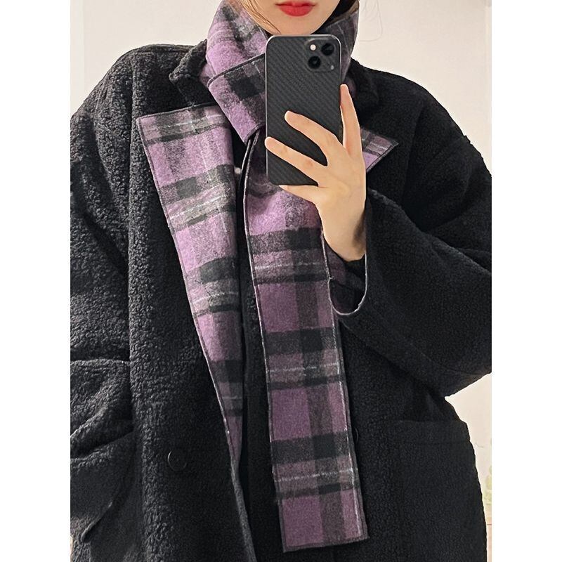 チェックコート ロングコート レディースコート ロングジャケット