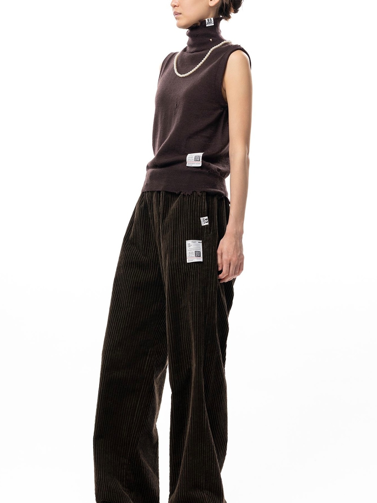 【26AW】Maison MIHARA YASUHIRO ミハラヤスヒロ / トップス / Pearl Distressed Sleeveless Knit Sweater - 9