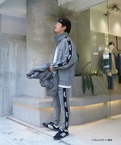 【#Re:room】LOGO SIDE LINE SKNNY TRACK PANTS［REP233］