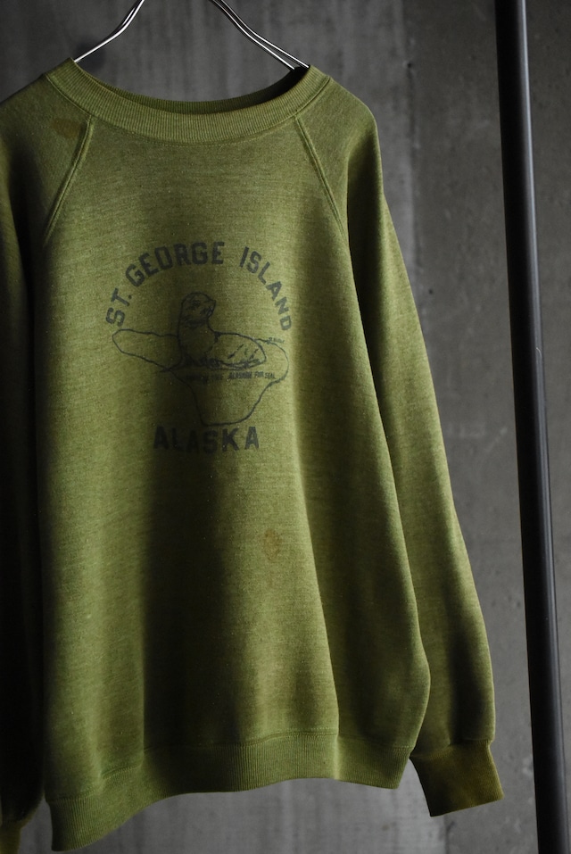 OK/60-70's water based print sweat.