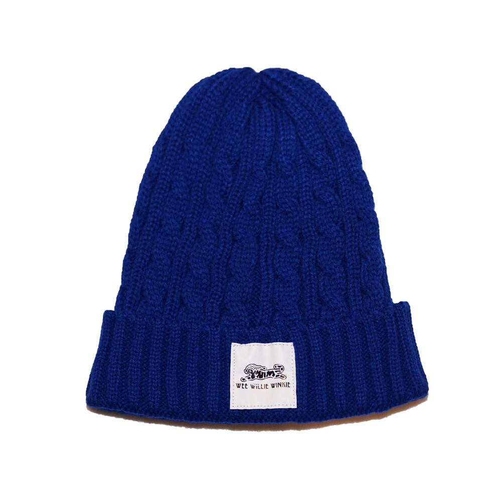 WWWTYO / WWWCAT TAG KNITCAP (BLUE)