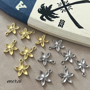 【2個】プルメリアフラワーチャーム/花