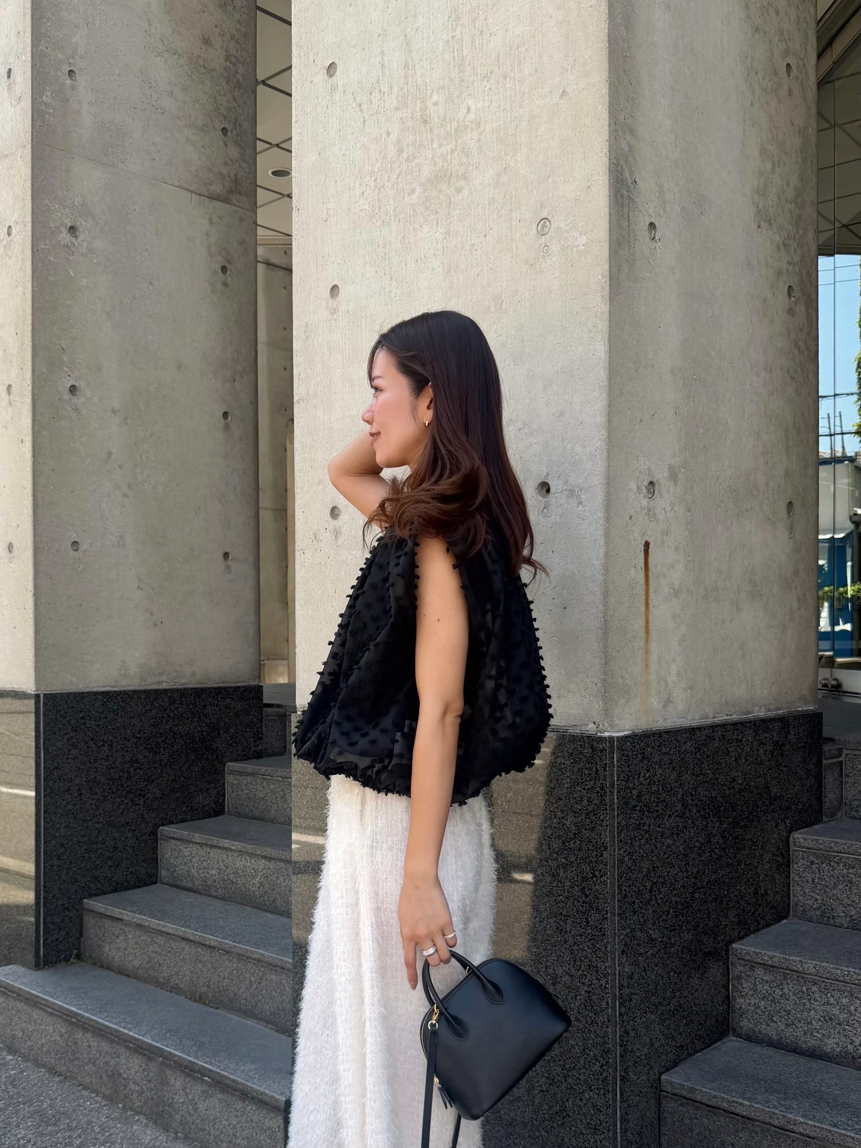 cotton candy blouse / black 7/2 21:00～ 再販(即納) | HYEON