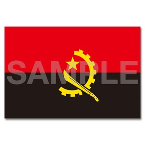 世界の国旗ポストカード ＜アフリカ＞ アンゴラ共和国 Flags of the world POST CARD ＜Africa＞ Republic of Angola