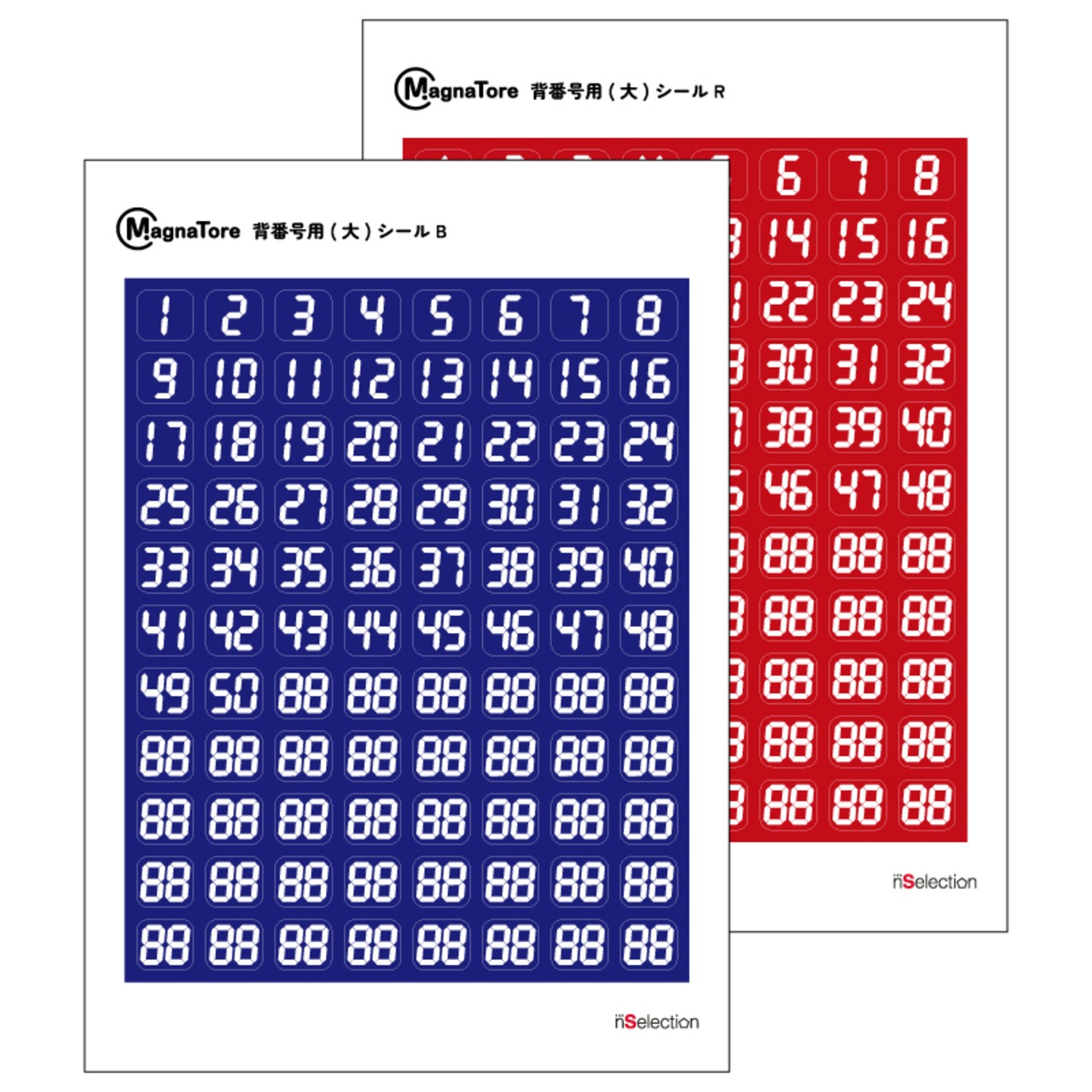 MagnaTore マグナトーレ サッカー作戦盤用 オリジナル人型マグネット 大サイズセット サッカー 青 赤 各12個 ボール2個セット 収納ポーチ付き