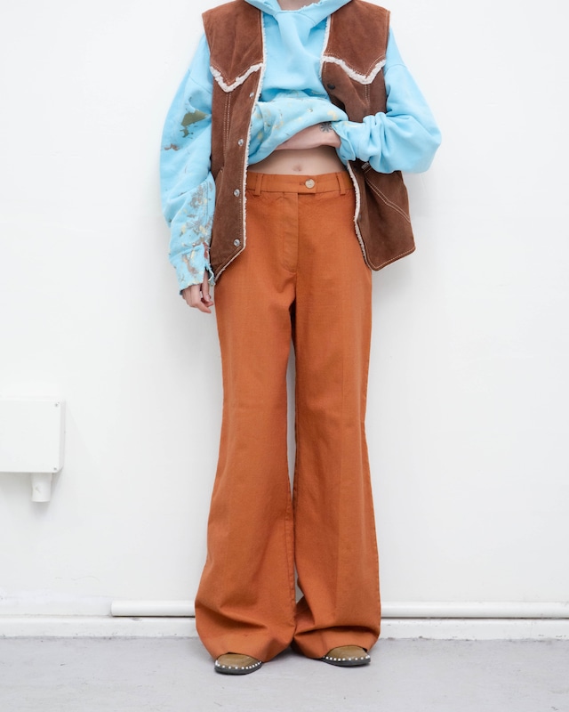2000s Acne Studios - dobby flare wide trousers