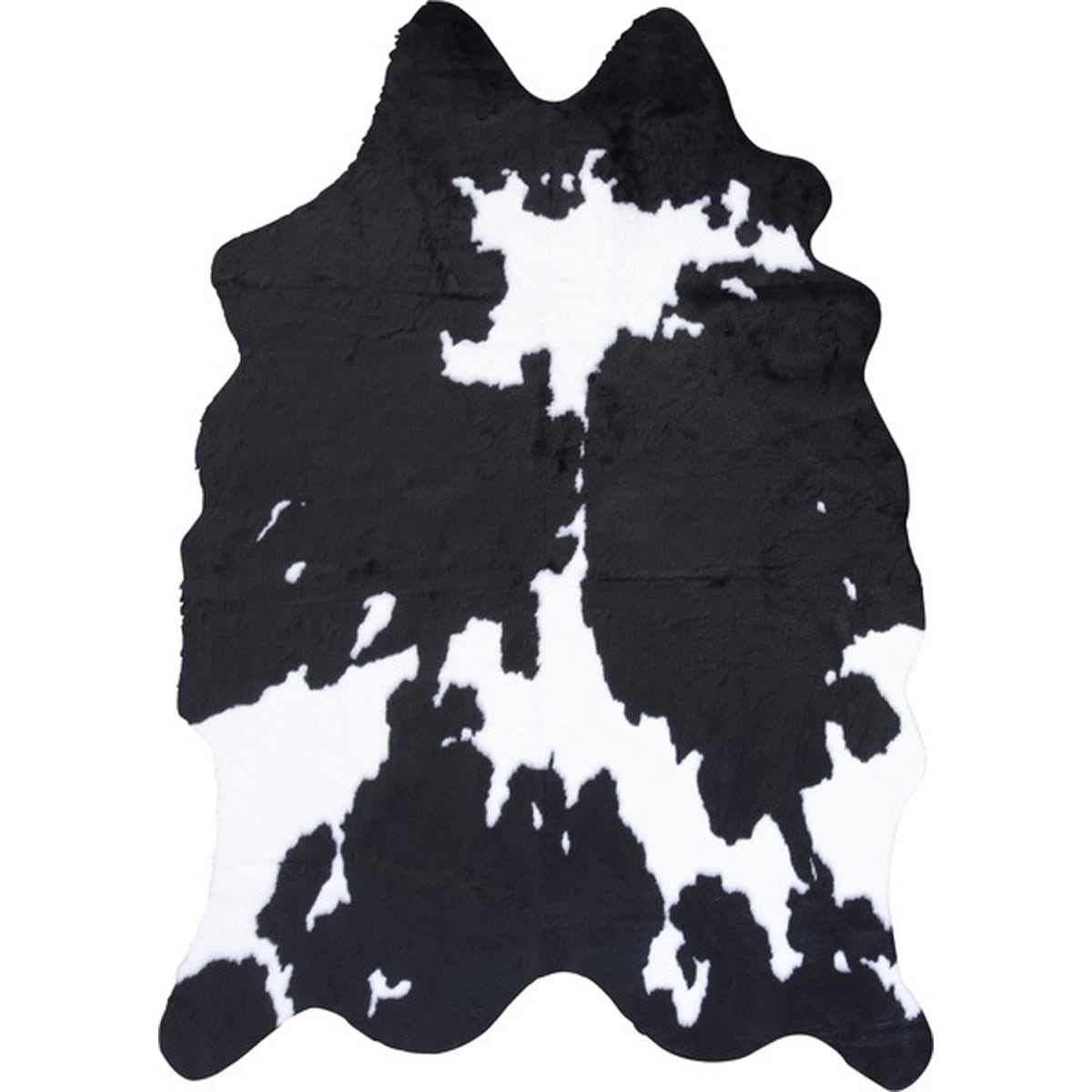 ラグ RG-15BK RG-15BR ウシ アニマル柄 牛柄 牛柄調 フェイクファー カウ柄 ラグマット デザインラグ おしゃれ カントリー ロッジ