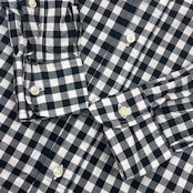 USA製 INDIVIDUALIZED SHIRTS インディビジュアライズド シャツ STANDARD FIT ギンガムチェック オックスフォード BD 長袖シャツ 14-31/メンズ