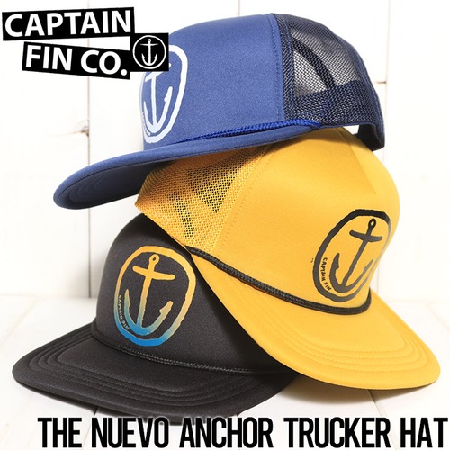 メッシュキャップ  帽子 CAPTAIN FIN キャプテンフィン THE NUEVO ANCHOR TRUCKER HAT CFA5531604BLK