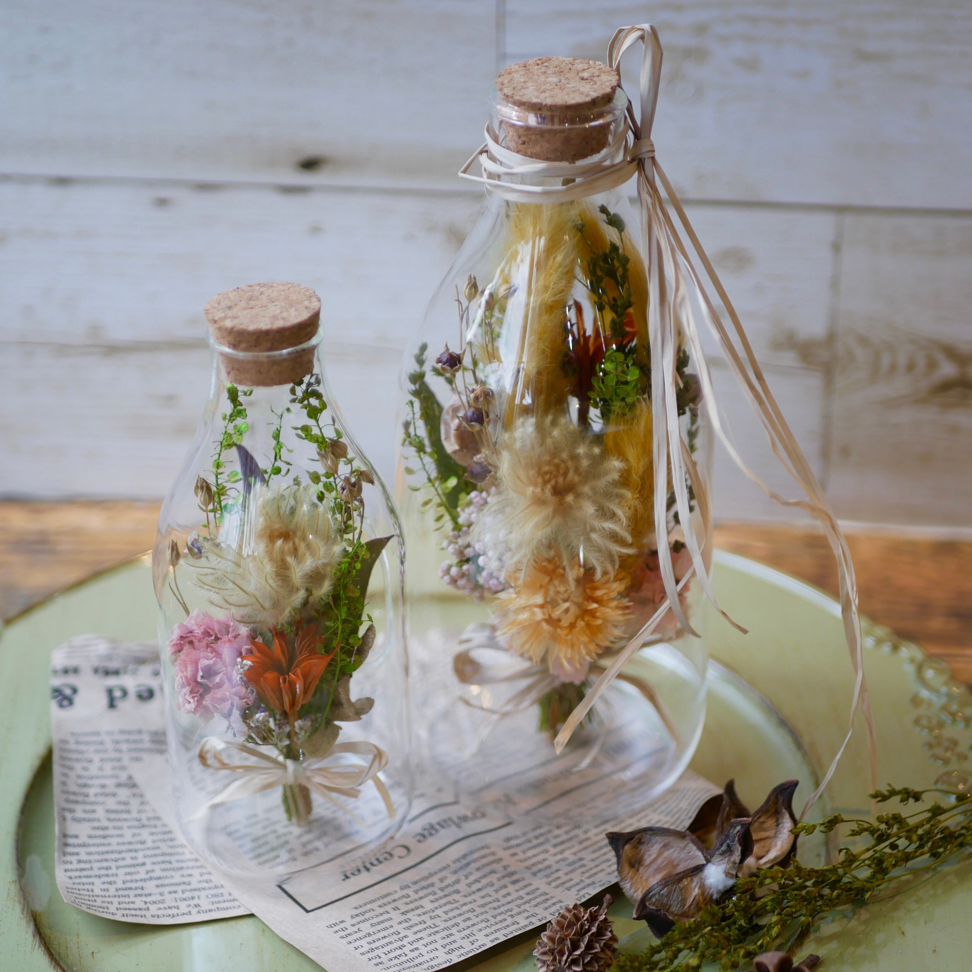 ミルクボトルフラワーMサイズ ドライフラワー