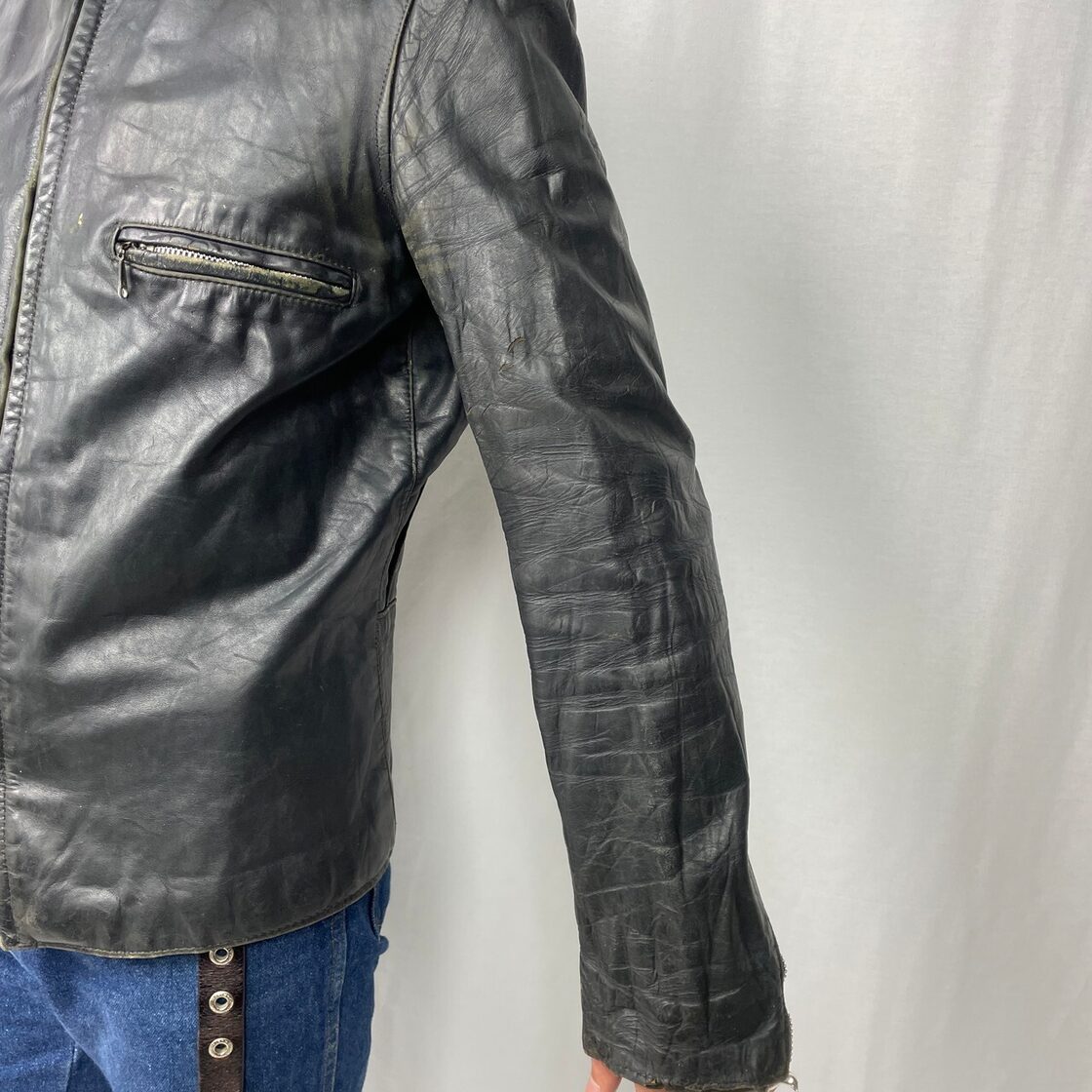 60年代 BROOKS ブルックス シングルライダースジャケット メンズM相当 