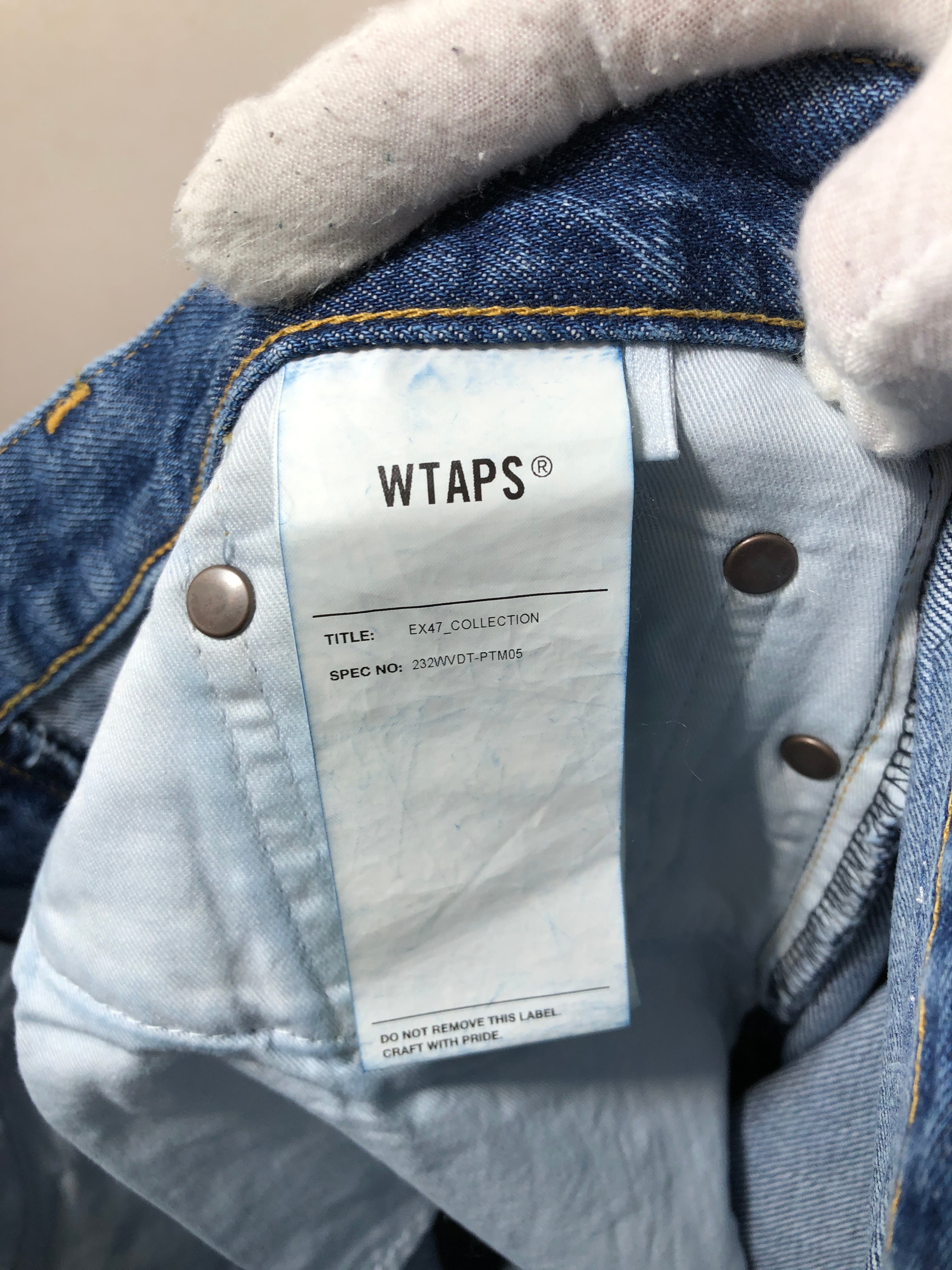 510811○ 23aw WTAPS BLUES TAPER TROUSERS 02 テーパード デニム  
