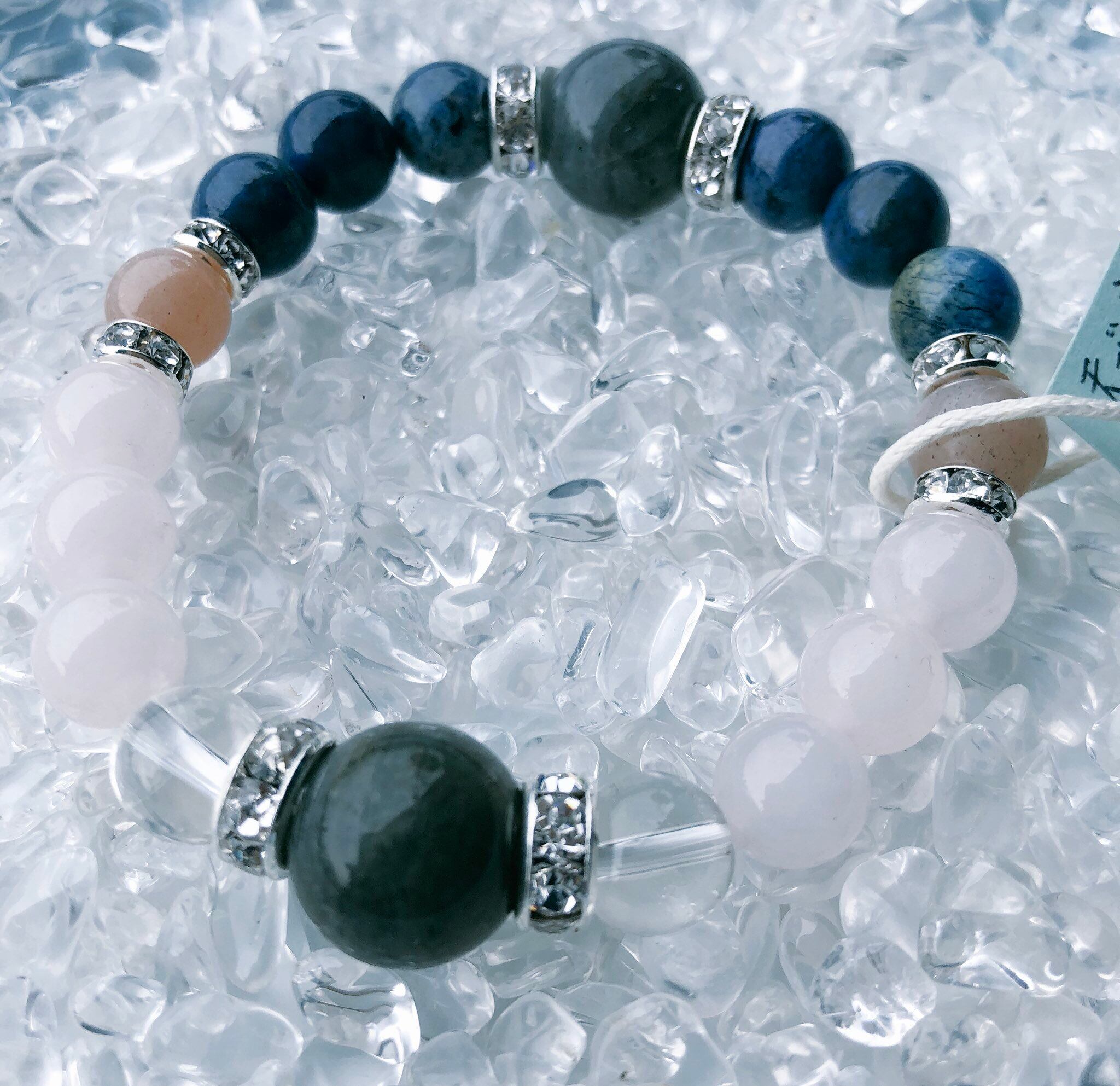 #080 天秤座新月エネルギーチャージパワーストーンブレスレット