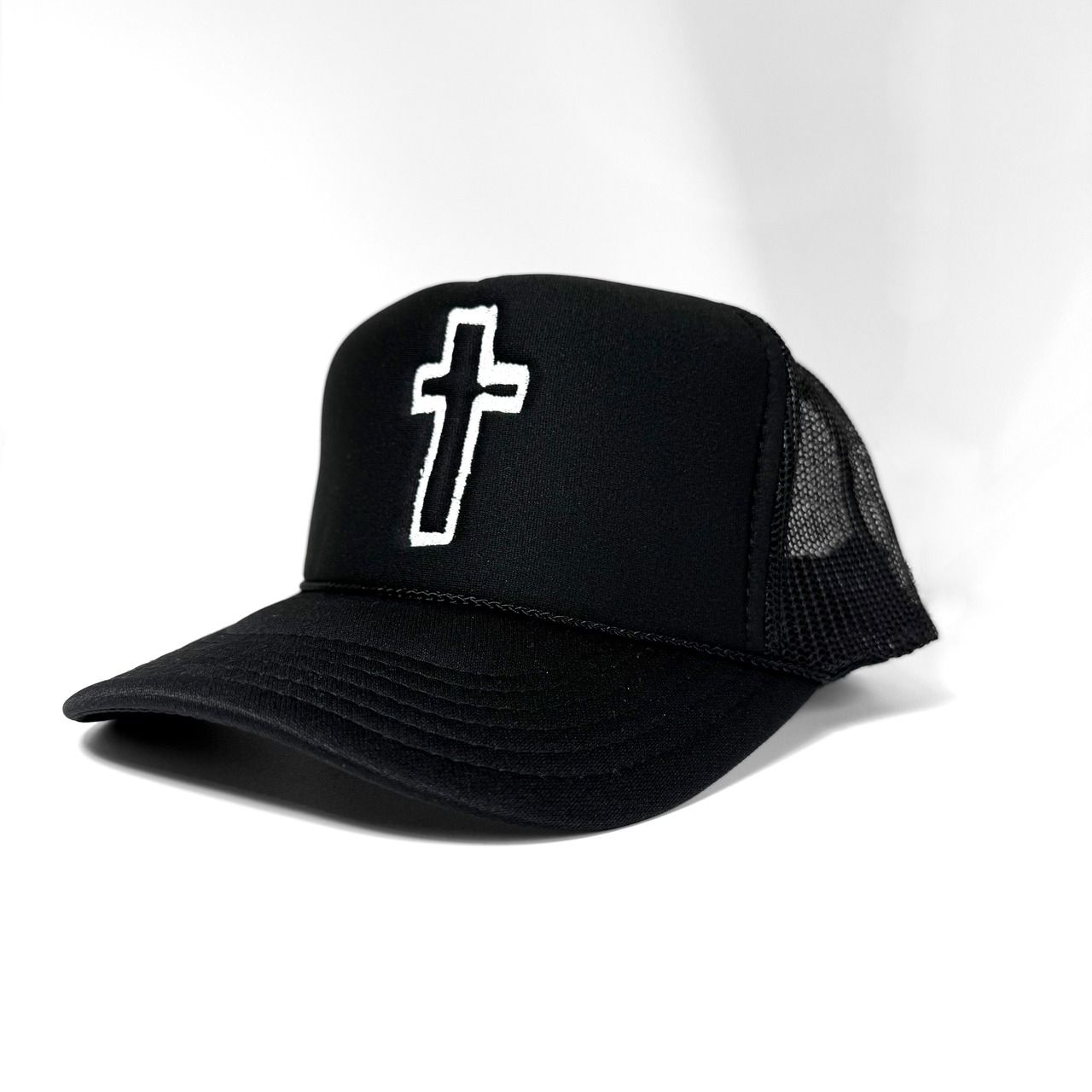 CROSS MESH BACK TRUCKER HAT