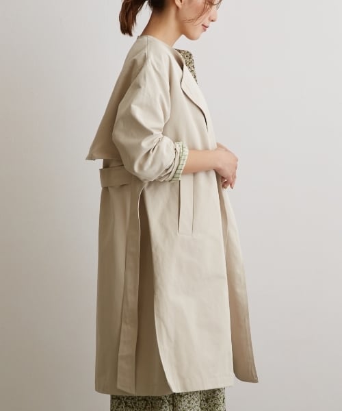 No.23002 グログランノーカラーコート Ivory | エルキカク