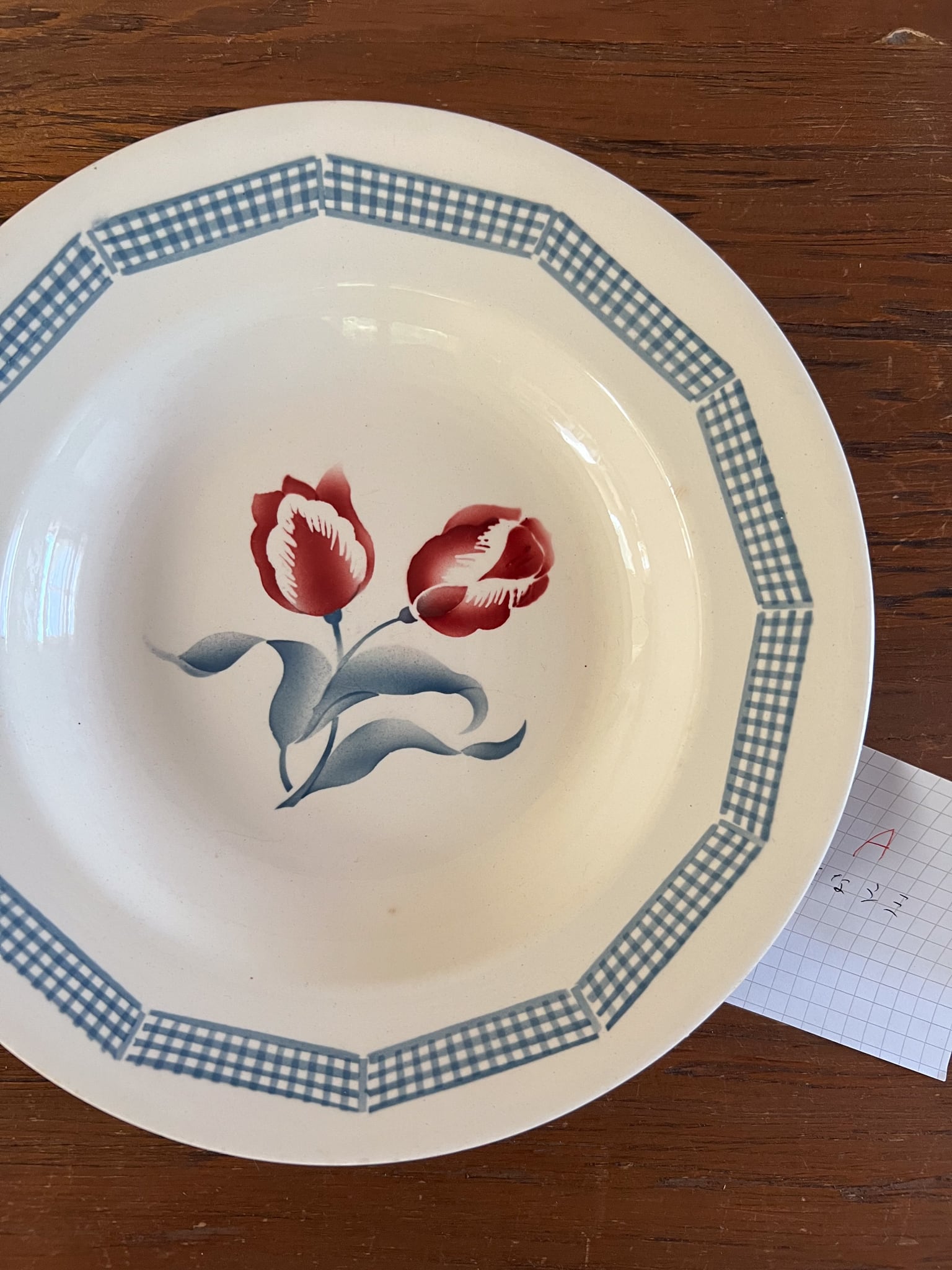 サルグミンヌ スープ皿 アンティークプレート A フランスアンティーク