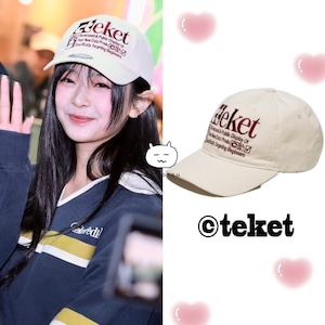 ★New Jeans ハニ 着用!!【TEKET】Plan Cap Cream