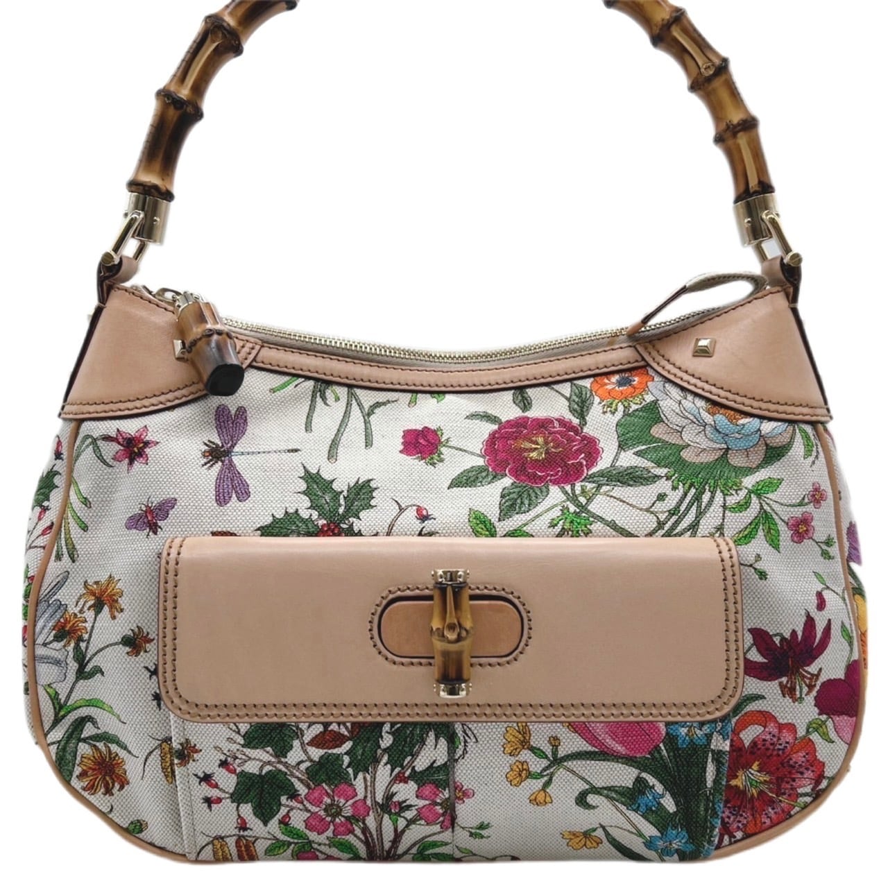 GUCCI】グッチ バンブー フローラ ハンドバッグ | Regalia.japan