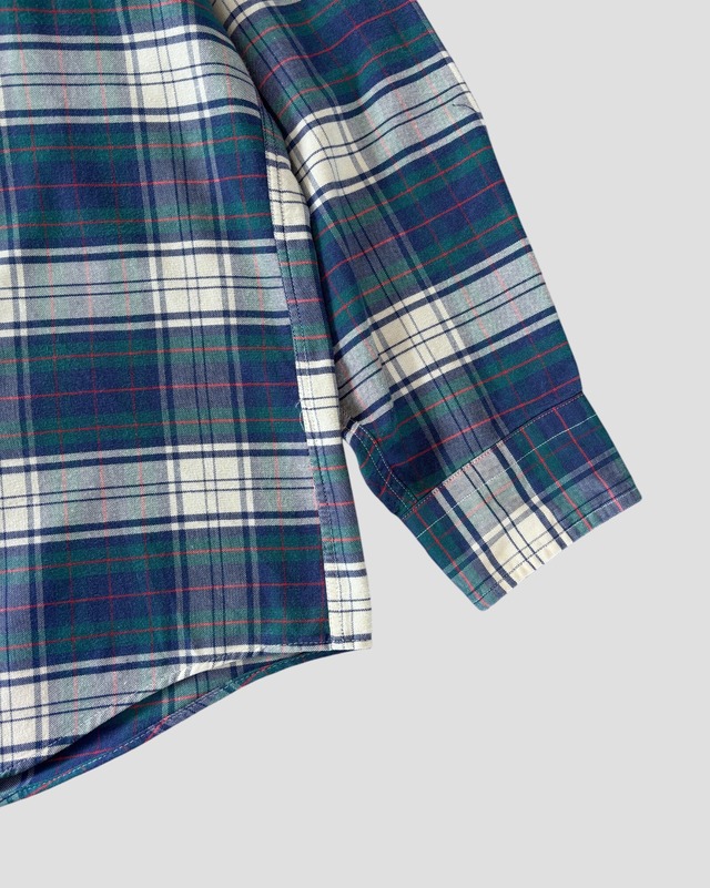 -L.L. Bean- Vintage 80's CHAMOIS CLOTH Shirt made in USA