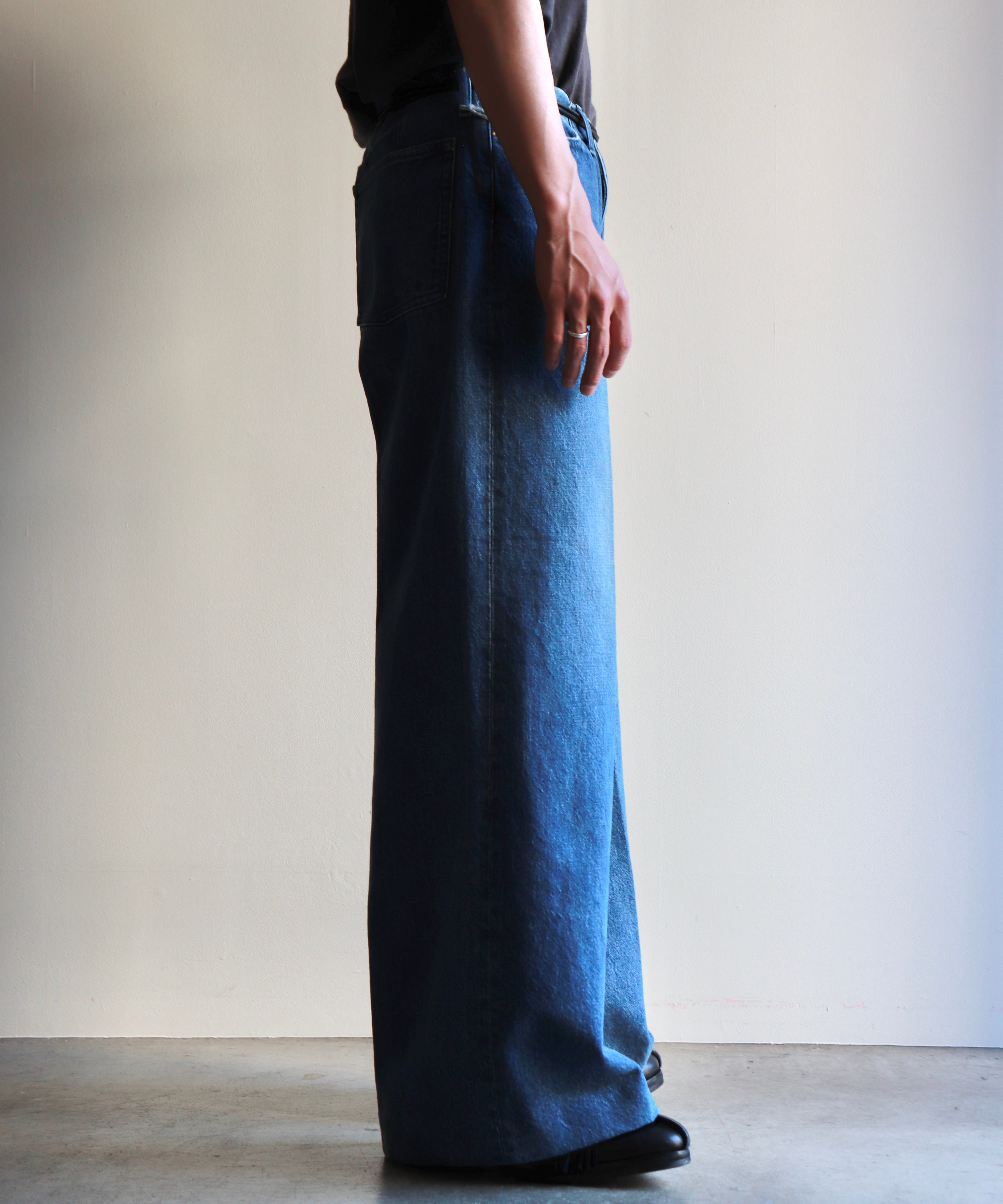 TANAKA / ST-108 WIDE JEAN TROUSERS (VINTAGE BLUE) | AfterSchool