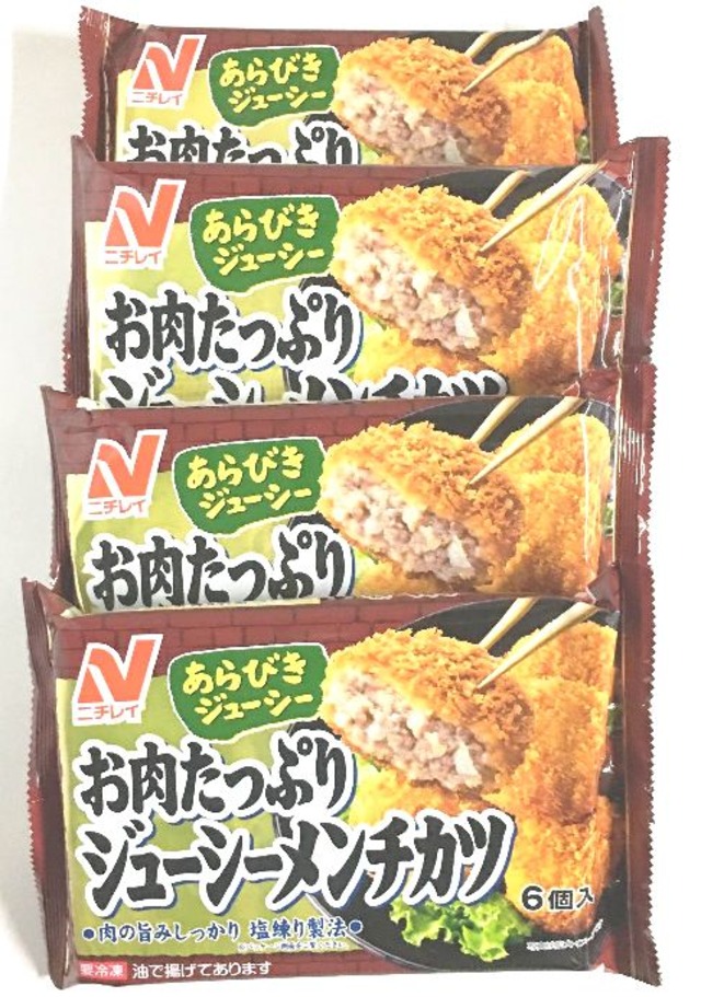 お肉たっぷりジューシーメンチカツ　6個入(126ｇ)4袋セット ニチレイ 冷凍食品