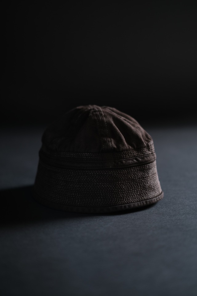 T.T  /  Lot.007 US NAVAL HAT "Mud Dyed Brown"