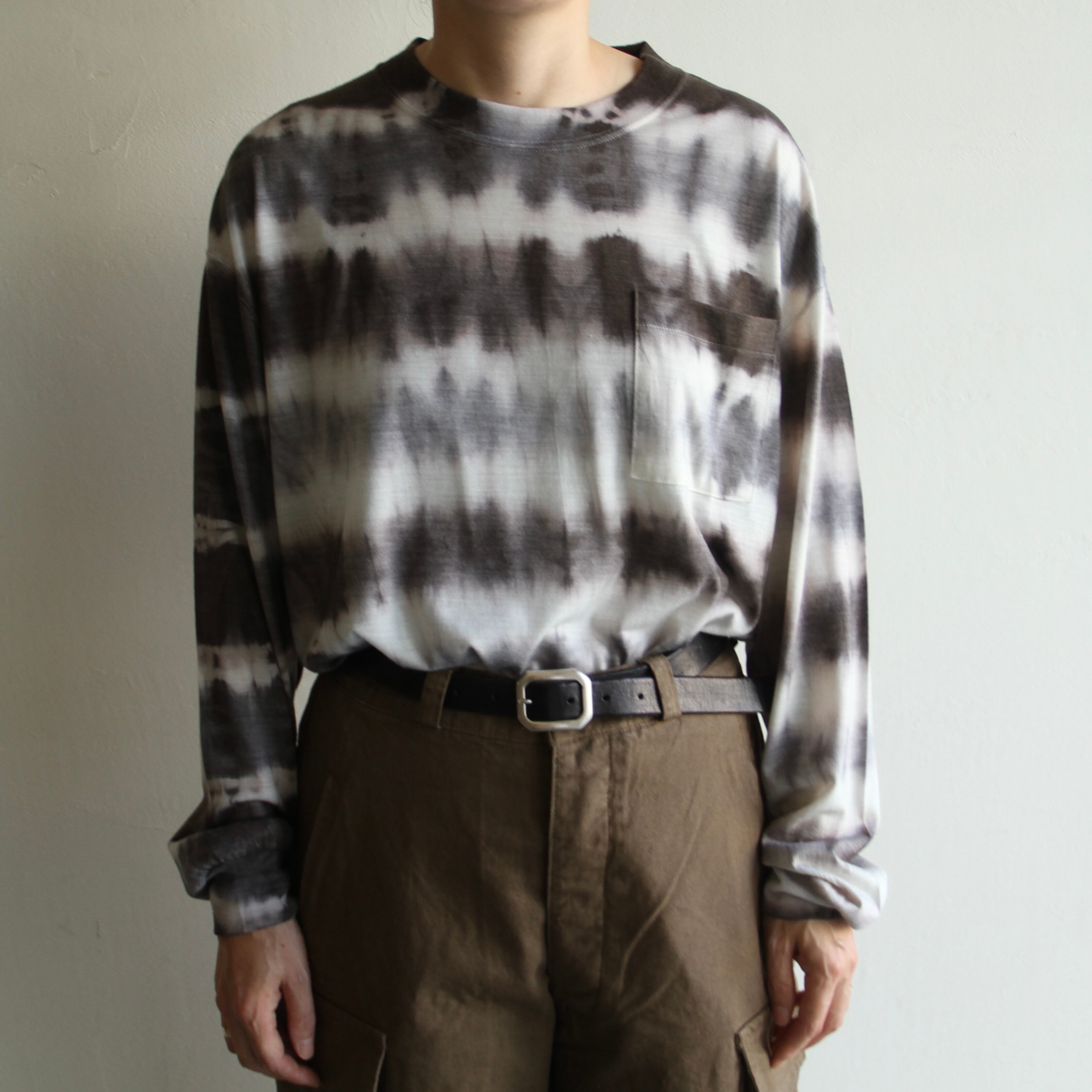 迷迭香【 unisex 】 Wool vegitable dye ls tee | Terminal