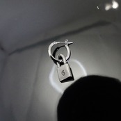 CROSS THIN HOOP with PADLOCK / クロスシンフープ ウィズ パドロック