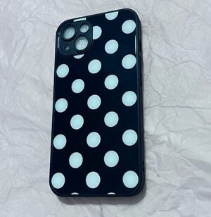 ポルカドット柄 iPhone15 Proケース かわいい iPhone15Pro Maxケース