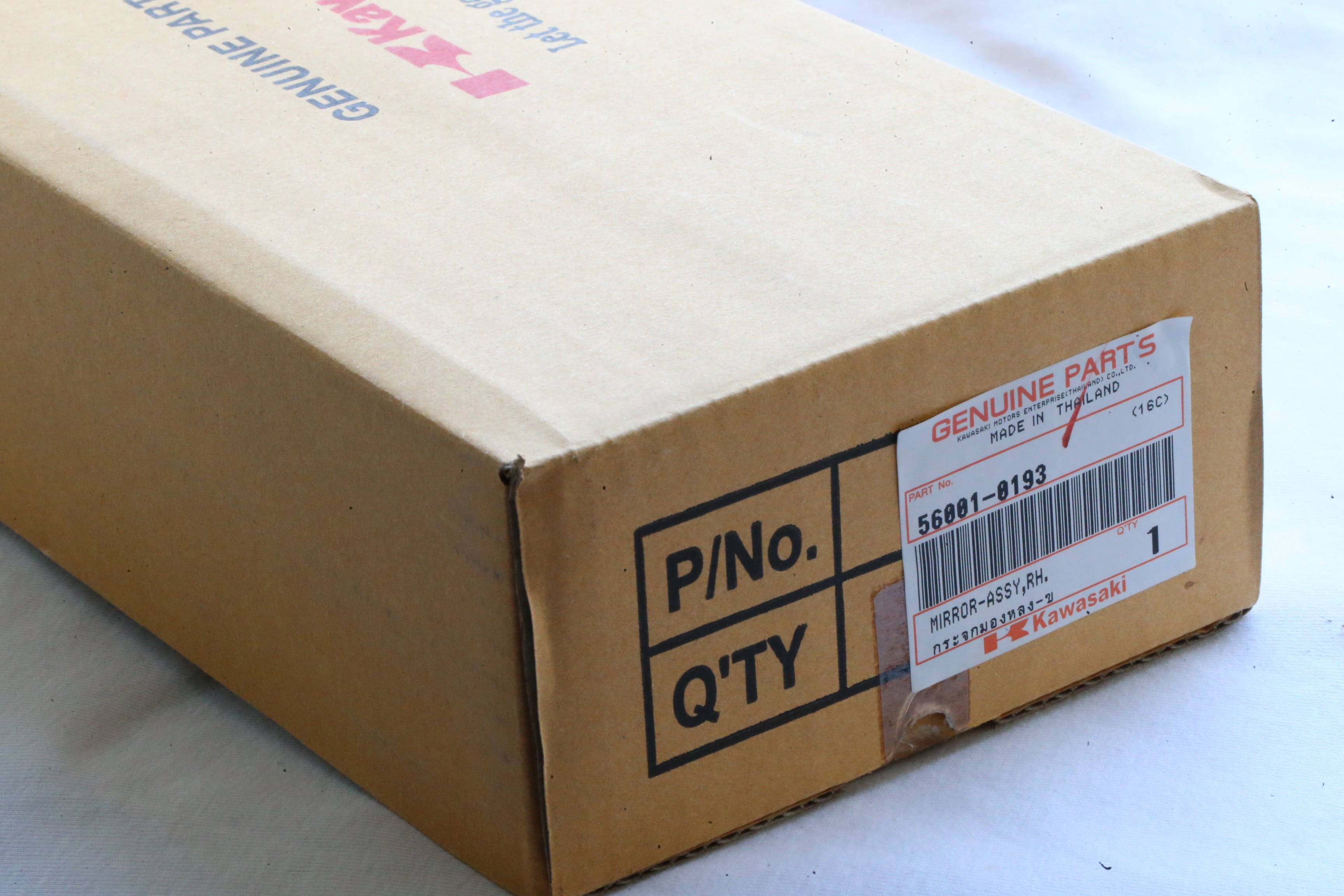 KSR110 Z125 ミラー・右（ブレーキレバー側） 純正部品 56001-0193