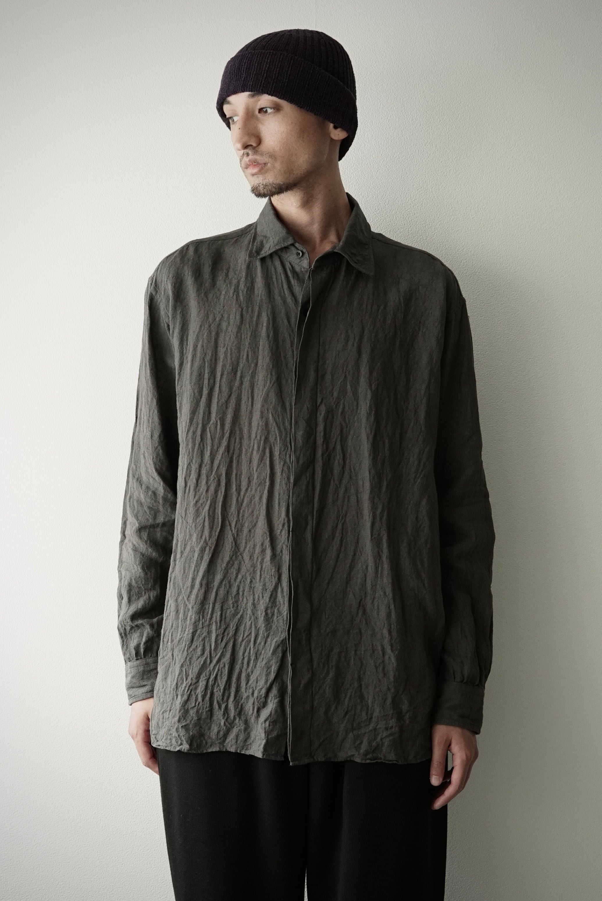 Sunny Dry Linen / F/F Shirts(GREY)