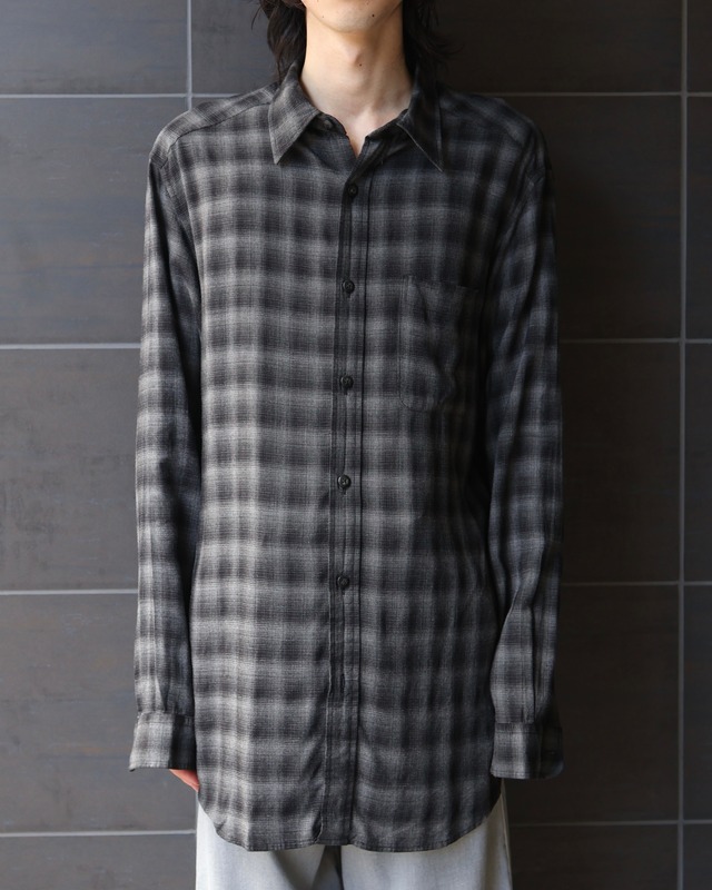 detailed check shirt
