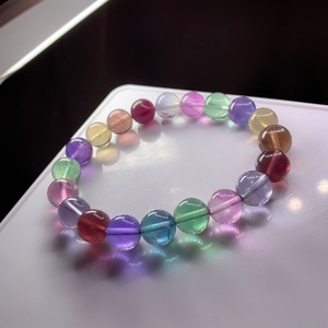 A24.限定品✩極✩レアカラー♪マルチカラーフローライトブレスレット