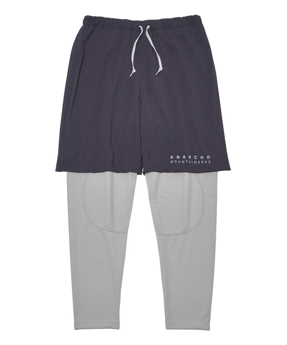 MOUNTAIN RESEARCH (ﾏｳﾝﾃﾝﾘｻｰﾁ) - Layered Pants MTR4273 GrayIvory