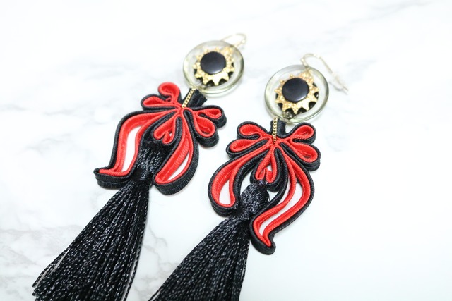 pierce/earring 金魚のみた白昼夢 black