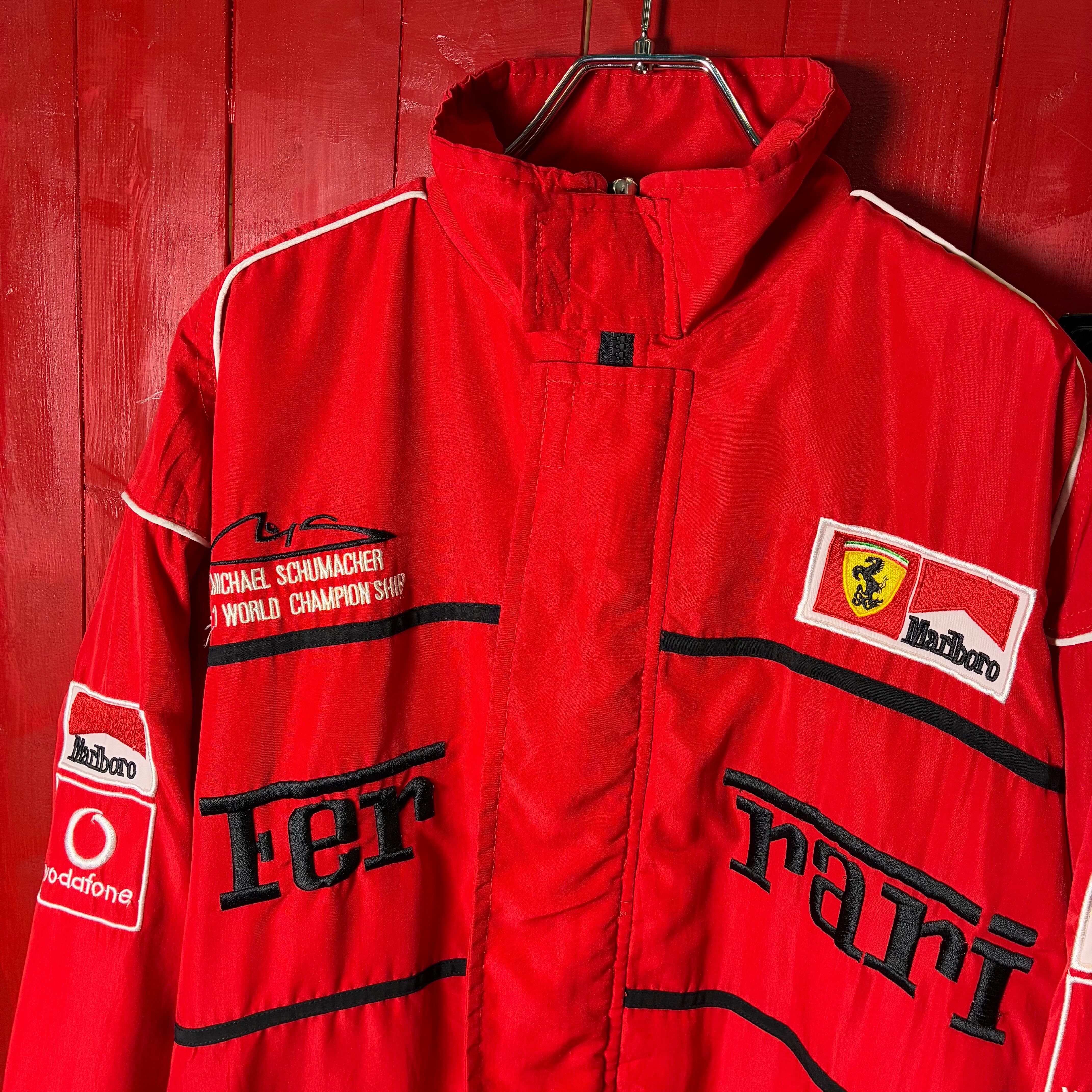 Ferrari×Marlboro ナイロンレーシングジャケット　フルデコ Ferrari×Marlboro ナイロンレーシングジャケット フルデコ フェラーリ