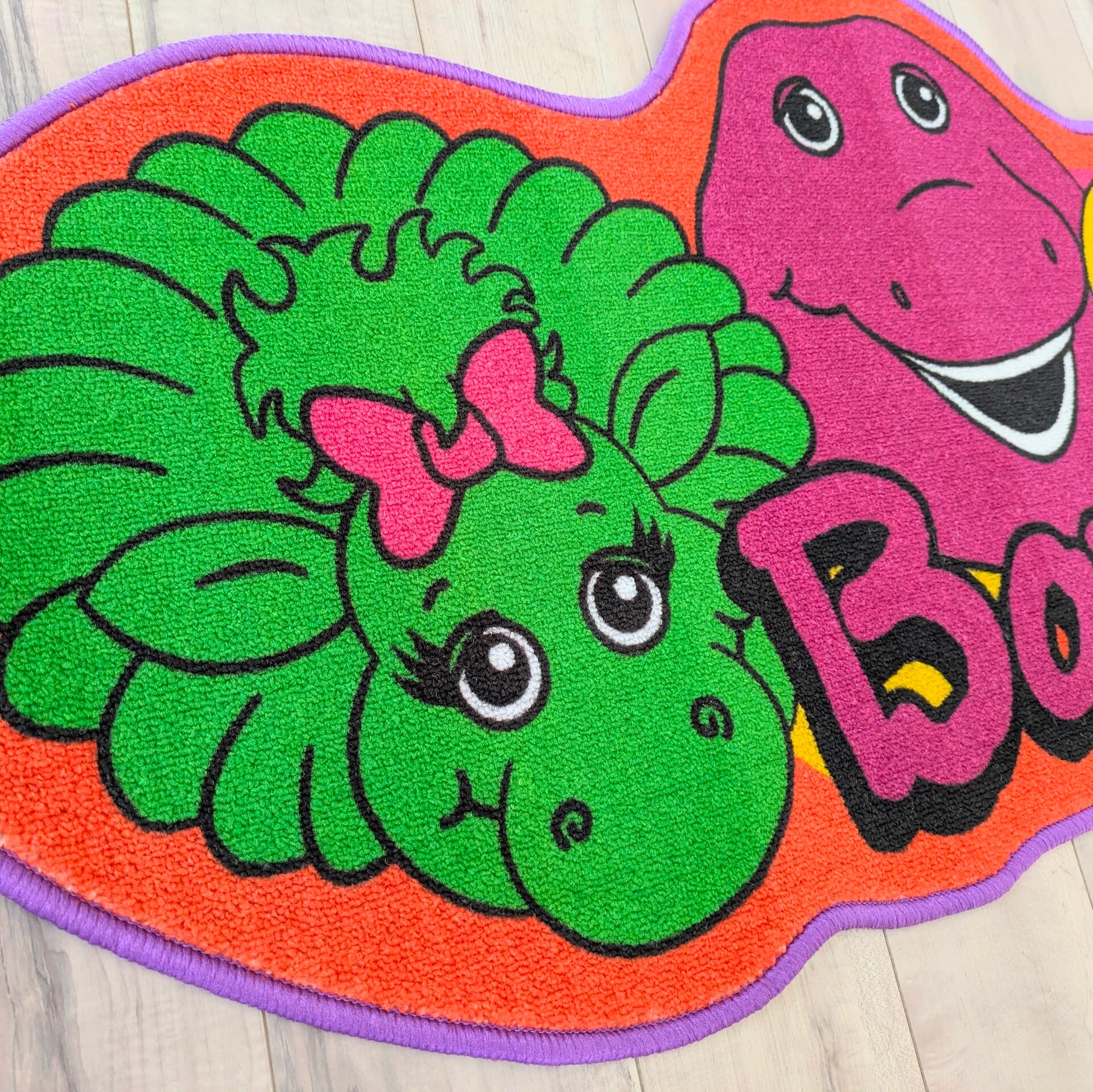 ♧【 Barney & Friends（ バーニー&フレンズ ） 】American MAT ( 裏面滑り止め加工 ) / キッチンマット / ふかふかマット / フロアマット / バス / エントランス / ロングバージョン〚アメリカン雑貨 アメトイ〛