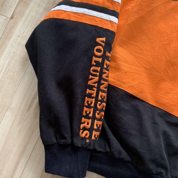 TENNESSEE レーシングジャケット オレンジ 刺繍ロゴ 中ナイロン