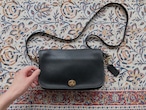 AMERICA 1990’s OLD COACH “BLACK Leather” shoulder bag