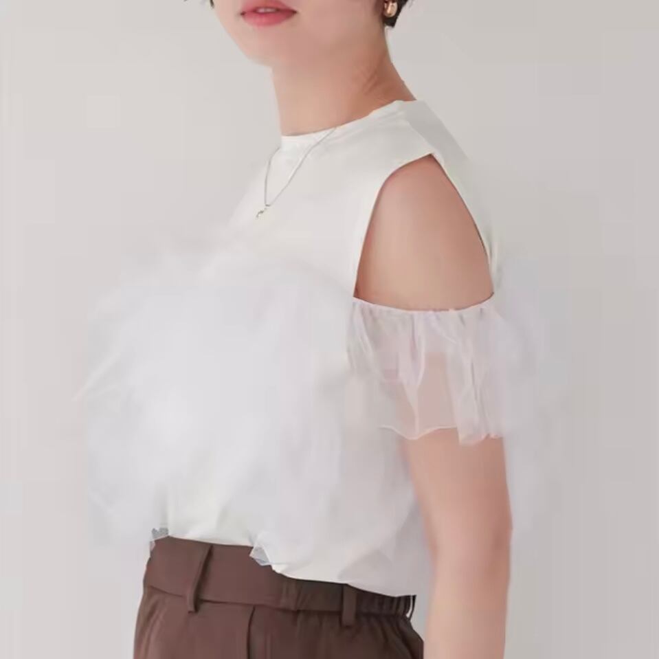 frills tulle 3way tops