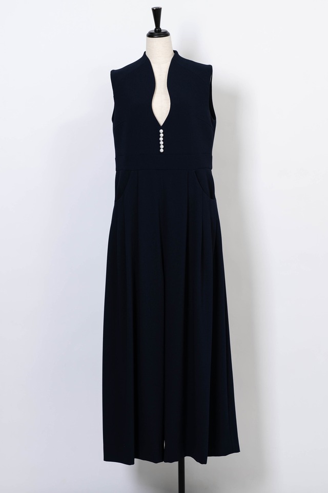 Pearl Curved Neck All In One　DARK NAVY