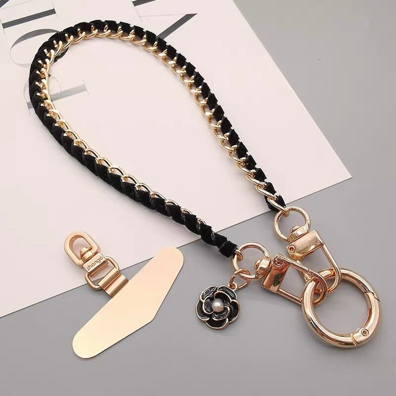 レザーチェーンハンドストラップ（チャーム付き・全5色）：606 | jmavie