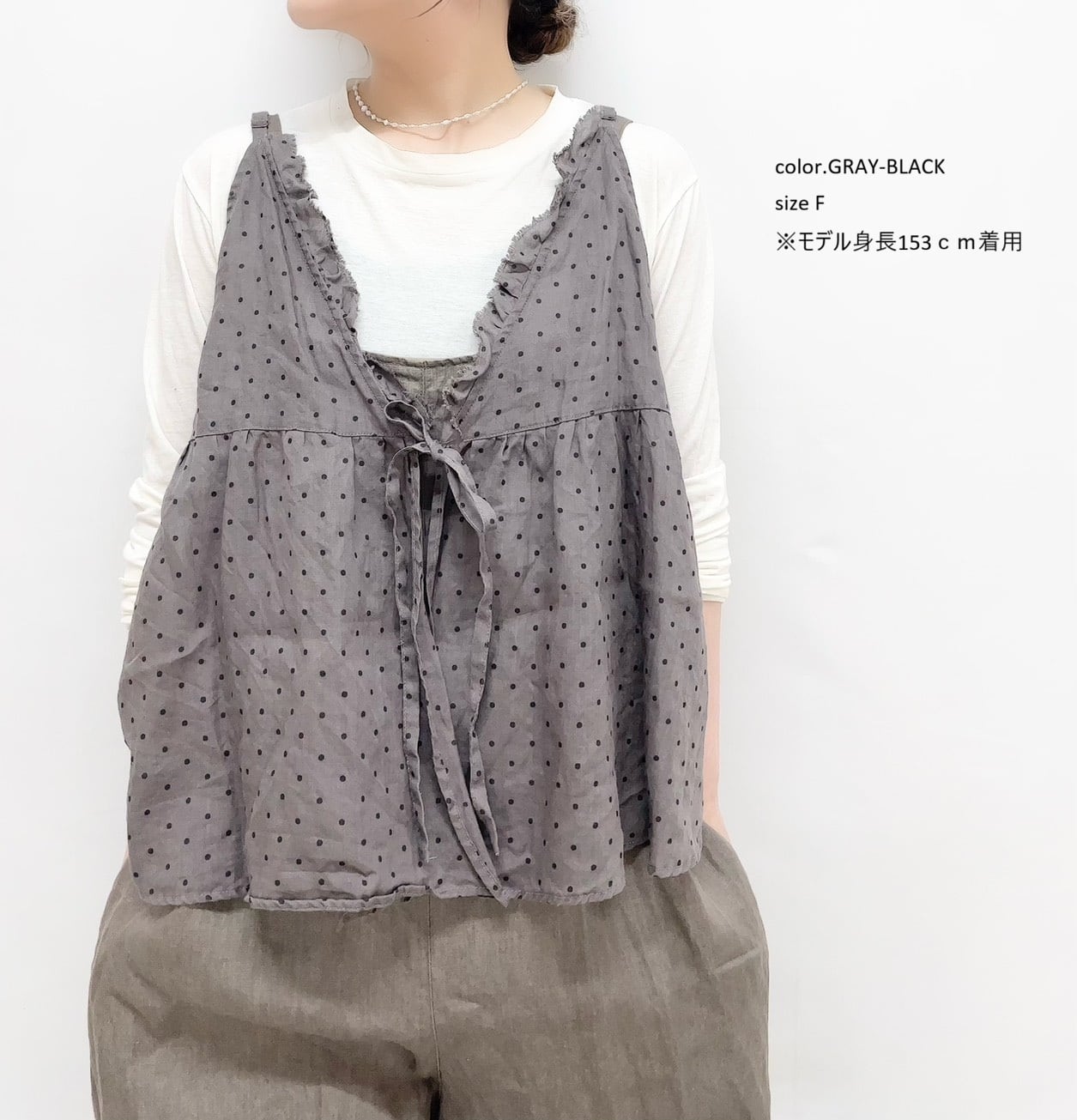 Gauze#】スモールドットキャミソール / G1168 | syozikiya online shop