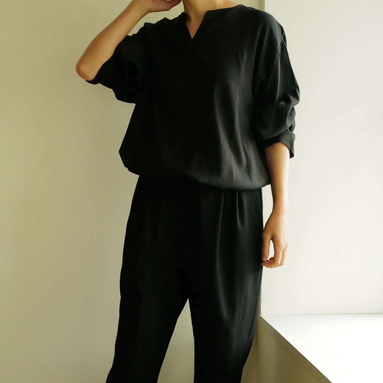 WIRROW｜CUPRO COTTON CAFTAN SHIRT | HJ GALLERY